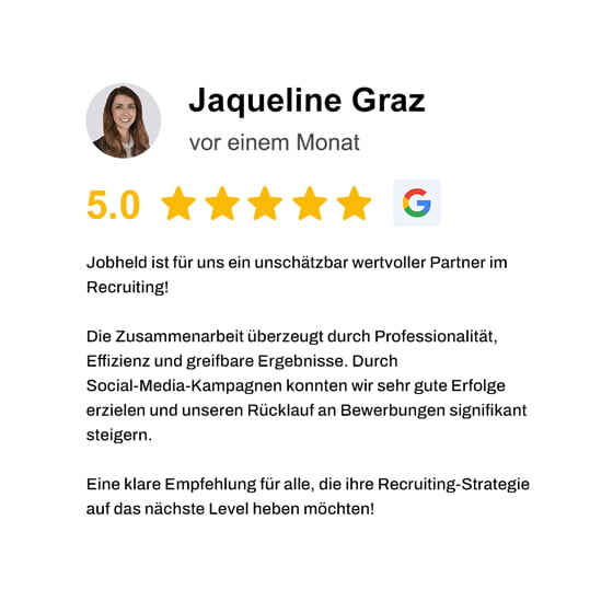 jobheld review - 5 stars